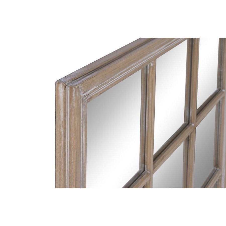 V�gspejl Home ESPRIT Natur Vindue 90 x 3,5 x 120 cm #2