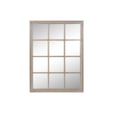 V�gspejl Home ESPRIT Natur Vindue 90 x 3,5 x 120 cm #1