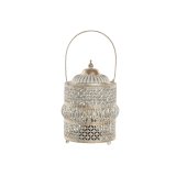 Laantarn Home ESPRIT Hvid Gylden Metal Araber 14,5 X 14,5 X 19,5 CM #1