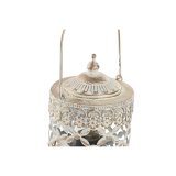 Laantarn Home ESPRIT Hvid Gylden Metal Krystal Araber 9 x 9 x 14,5 cm #2