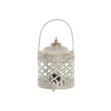 Laantarn Home ESPRIT Hvid Gylden Metal Krystal Araber 13,5 x 13,5 x 19 cm #1