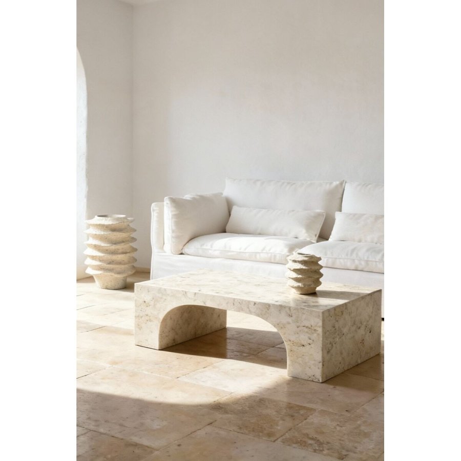 Vase Home ESPRIT Beige Harpiks Urban 22 x 22 x 23 cm #2