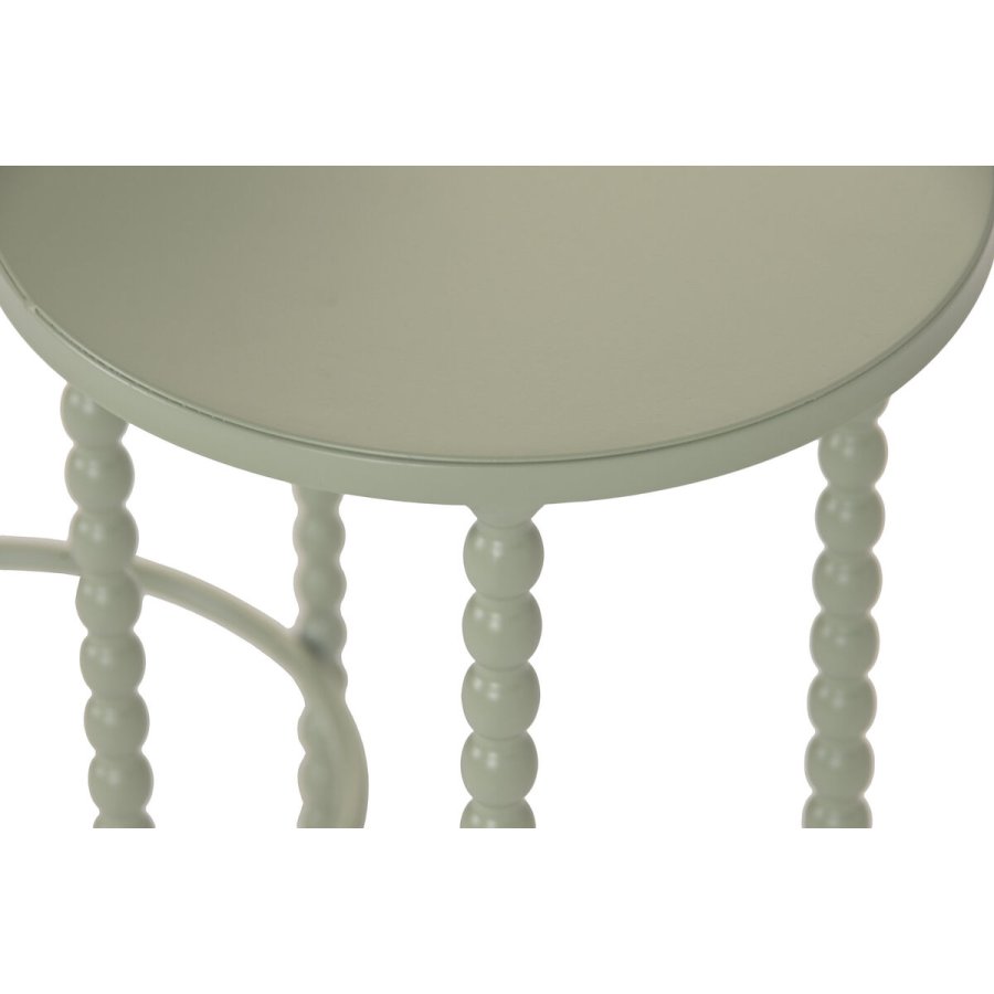 S�t med 3 borde Home ESPRIT Gr�n 32 x 32 x 70 cm (3 Dele) #3