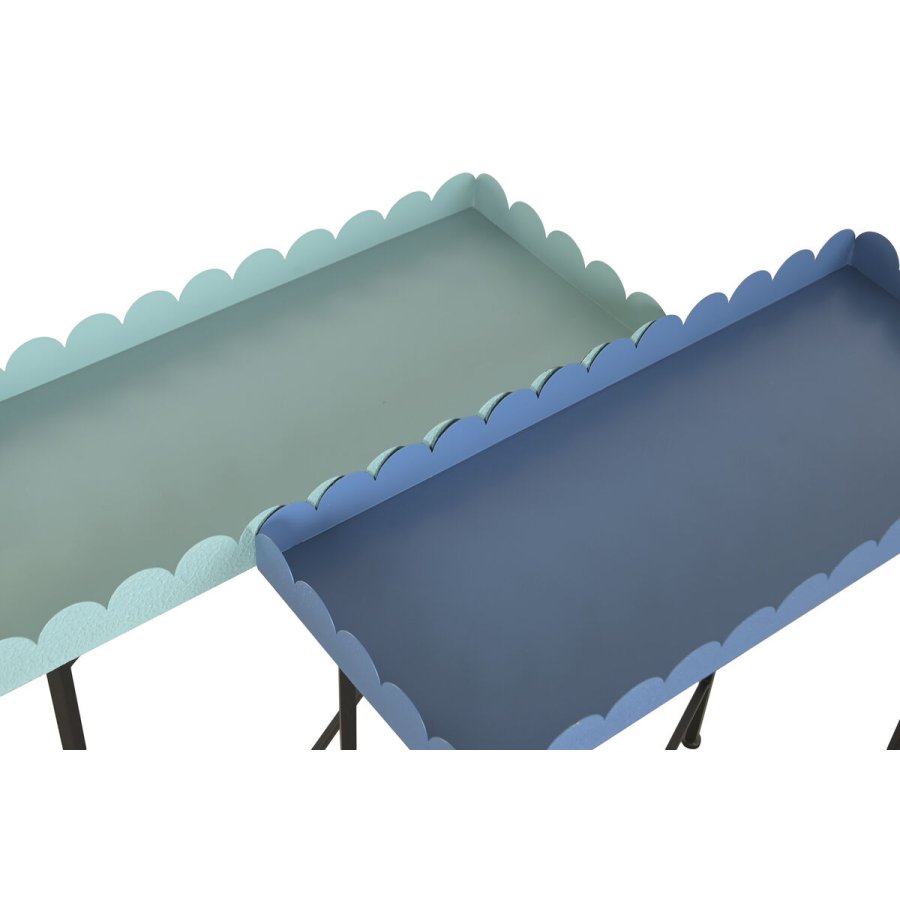 Sofabord Home ESPRIT Bl� Turkisbl� 60 x 25 x 70 cm (2 enheder) #2