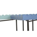 Sofabord Home ESPRIT Bl� Turkisbl� 60 x 25 x 70 cm (2 enheder) #3