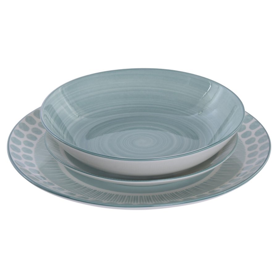 Madlavningss�t Home ESPRIT Turkisbl� Porcel�n 18 Dele #2