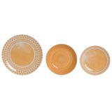 Madlavningss�t Home ESPRIT Orange Porcel�n 18 Dele #1