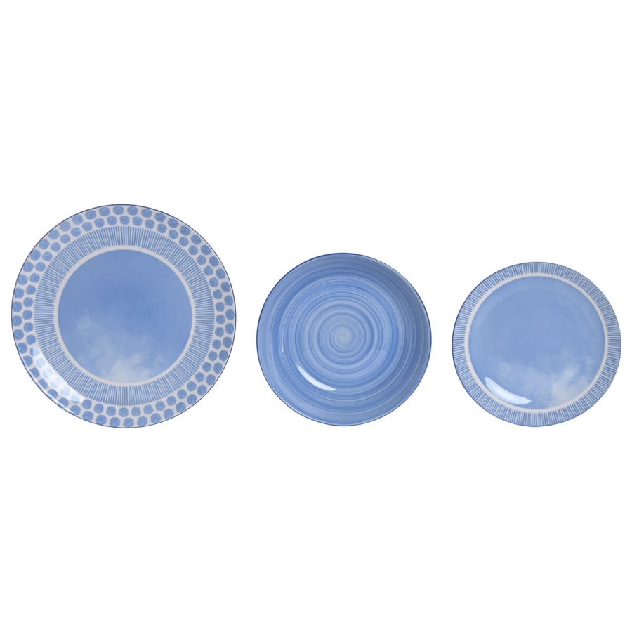 Madlavningss�t Home ESPRIT Lysebl� Porcel�n 18 Dele #1