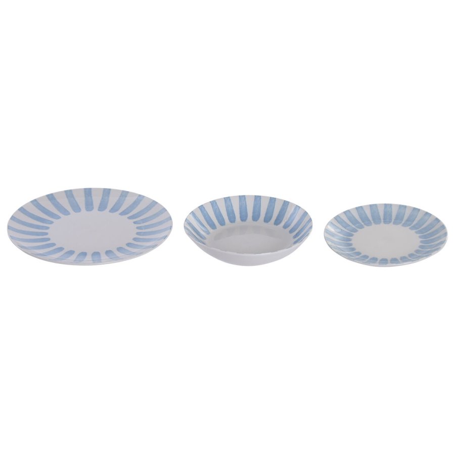 Madlavningss�t Home ESPRIT Bl� Porcel�n 18 Dele #3