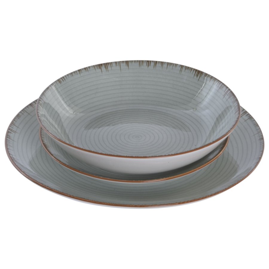 Madlavningss�t Home ESPRIT Lysegr�n Porcel�n 18 Dele #2