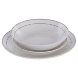 Madlavningss�t Home ESPRIT Hvid Sort Porcel�n 18 Dele #2