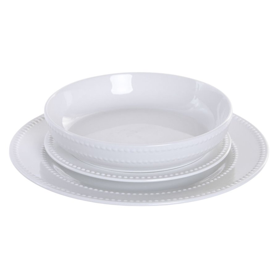 Madlavningss�t Home ESPRIT Hvid Porcel�n Glam 18 Dele #2
