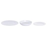 Madlavningss�t Home ESPRIT Hvid Porcel�n Glam 18 Dele #5