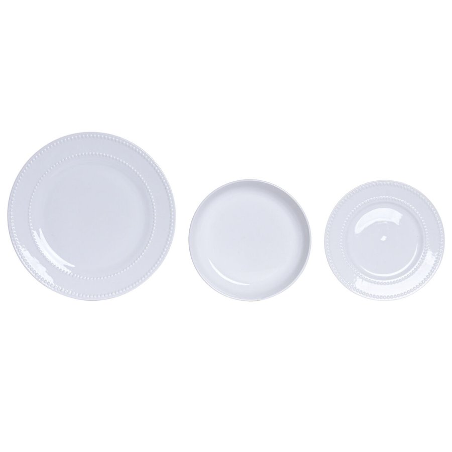 Madlavningss�t Home ESPRIT Hvid Porcel�n Glam 18 Dele #1
