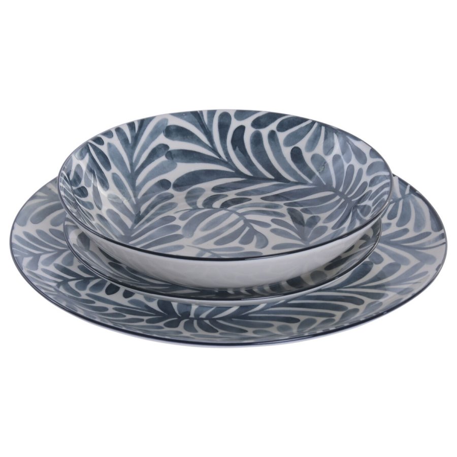 Madlavningss�t Home ESPRIT Bl� Porcel�n 18 Dele #2