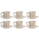 Dele kaffekops�t Home ESPRIT Beige Stent�j 90 ml 6 Dele #2
