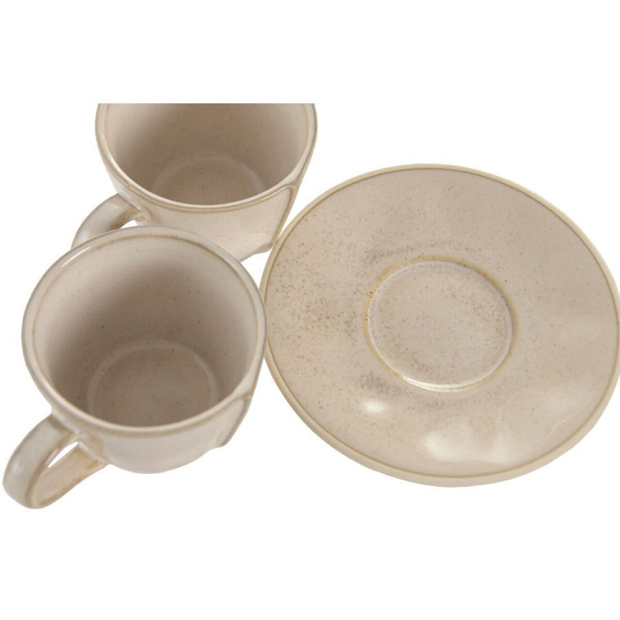 Dele kaffekops�t Home ESPRIT Beige Stent�j 90 ml 6 Dele #4