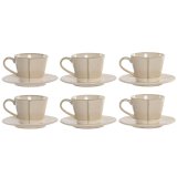 Dele kaffekops�t Home ESPRIT Beige Stent�j 150 ml 6 Dele #2