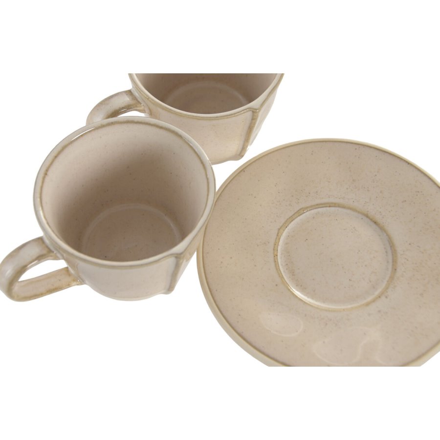 Dele kaffekops�t Home ESPRIT Beige Stent�j 150 ml 6 Dele #4