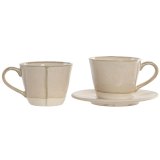 Dele kaffekops�t Home ESPRIT Beige Stent�j 150 ml 6 Dele #5