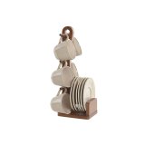 Dele kaffekops�t Home ESPRIT Beige Stent�j 150 ml 6 Dele #1
