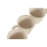 Set med kopper Home ESPRIT Beige Urban 160 ml #4