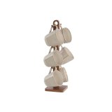 Set med kopper Home ESPRIT Beige Urban 160 ml #1