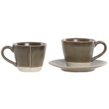Dele kaffekops�t Home ESPRIT Gr�n Stent�j 90 ml 6 Dele #5