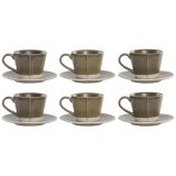 Dele kaffekops�t Home ESPRIT Gr�n Stent�j 150 ml 6 Dele #2