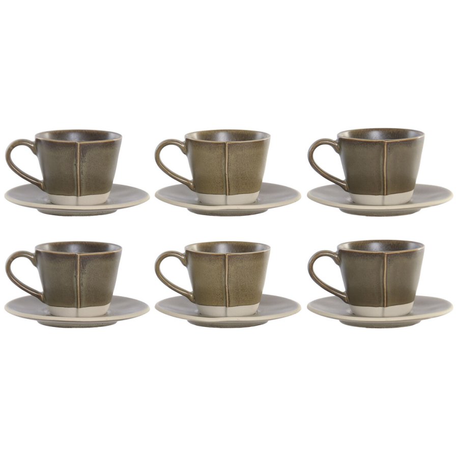 Dele kaffekops�t Home ESPRIT Gr�n Stent�j 150 ml 6 Dele #2