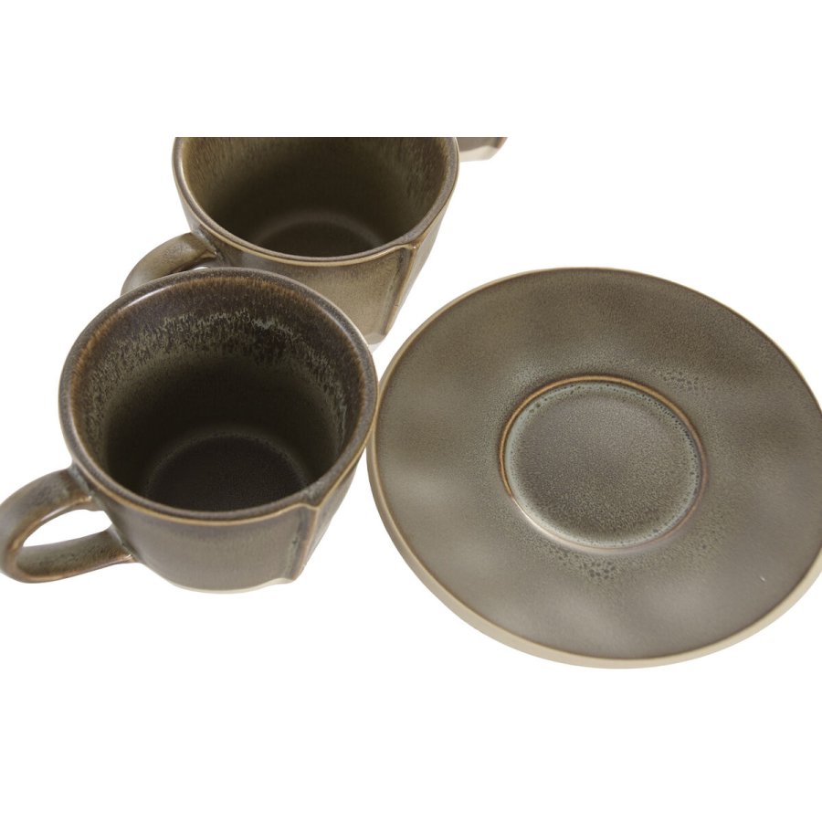 Dele kaffekops�t Home ESPRIT Gr�n Stent�j 150 ml 6 Dele #4