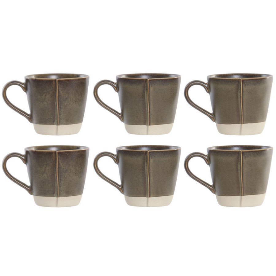 Set med kopper Home ESPRIT Gr�n Urban 160 ml #2