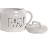 Tekande Home ESPRIT Hvid Porcel�n 600 ml #2