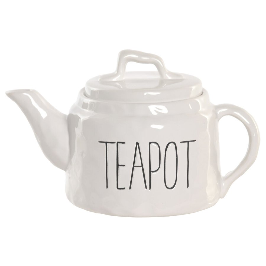 Tekande Home ESPRIT Hvid Porcel�n 600 ml #1