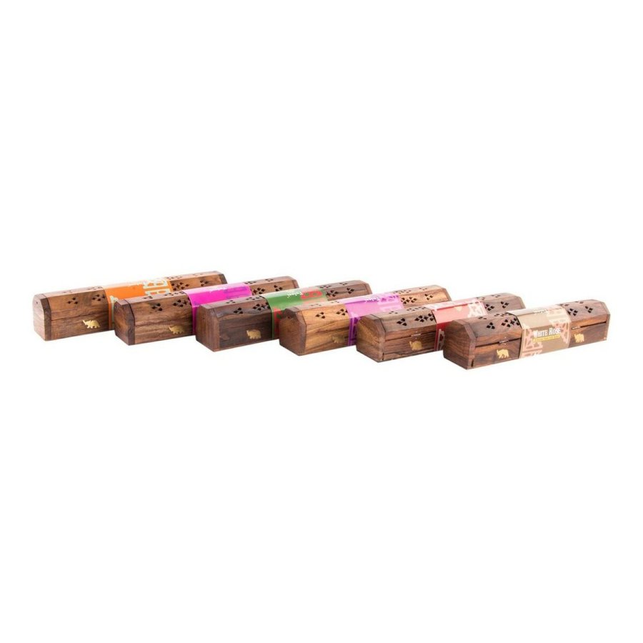 Holder DKD Home Decor Rgelse Tr Bambus Mandala Natur 26 x 8 x 8 cm (6 Dele) #9