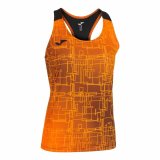 Tank top kvinder Joma Sport Elite VIII Sort Orange #1