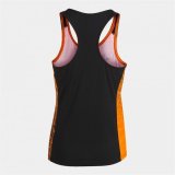 Tank top kvinder Joma Sport Elite VIII Sort Orange #2
