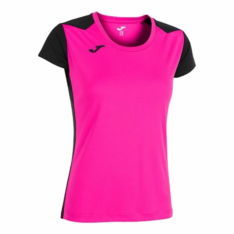 Kortrmet T-shirt til Kvinder Joma Sport Record II Pink #1