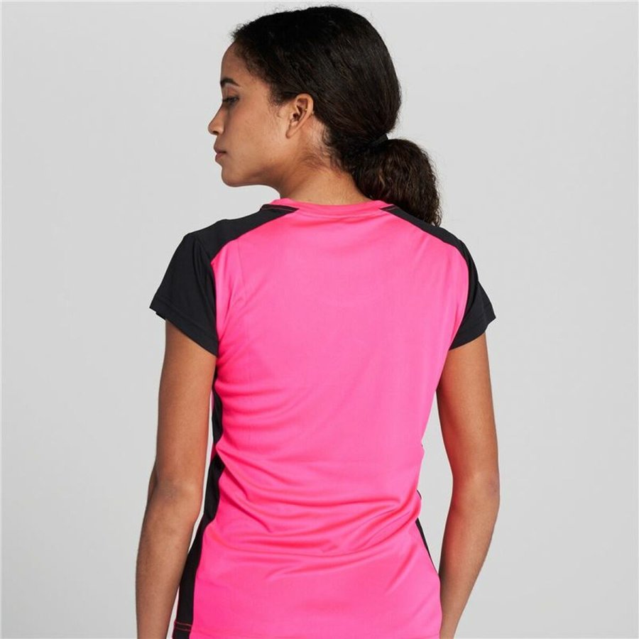 Kortrmet T-shirt til Kvinder Joma Sport Record II Pink #3