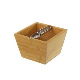 Dekorativ figur Slvfarvet Natur Metal Bambus 16 x 16 x 11 cm #1