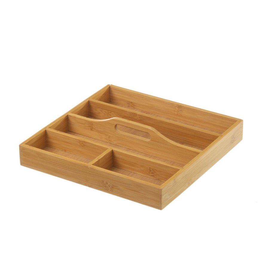 Bestikholder Natur Bambus 31 x 31 x 6,5 cm #1