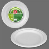 plade Best Products Green Sukkerrr  17 cm Hvid Biologisk nedbrydelig Engangsanvendelse 25 enheder #2