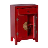 Natbord ORIENTE Rd Jern Tr MDF 45 x 26 x 69 cm #1