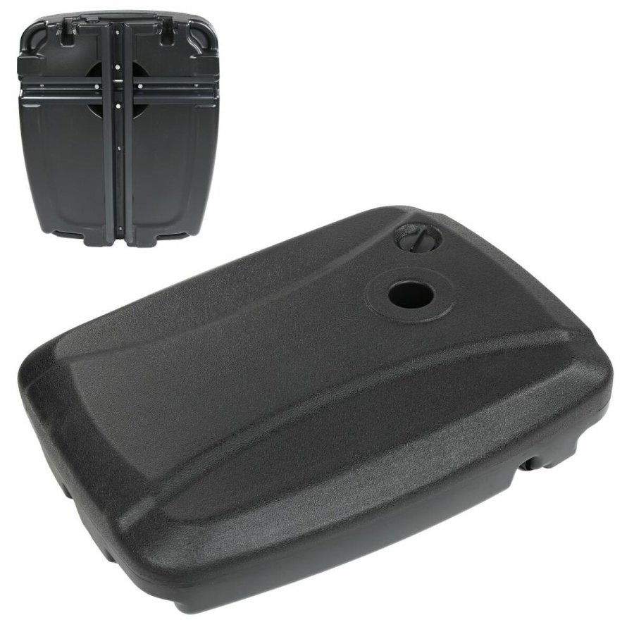 Fod for strandparasol 80 x 60 x 15 cm Sort Plastik #1