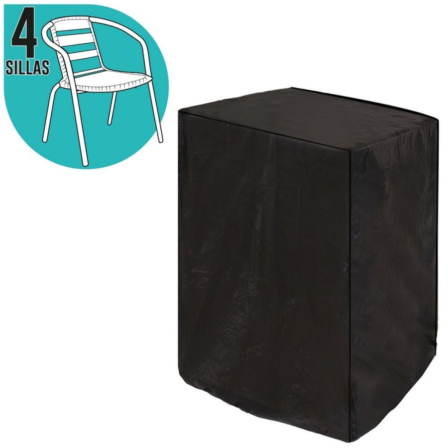 Stoleovertr�k Til stole Sort PVC 66 x 66 x 109 cm #1