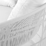 Lealnik Dido 160 x 160 x 76 cm Cirkul�r Hvid #4