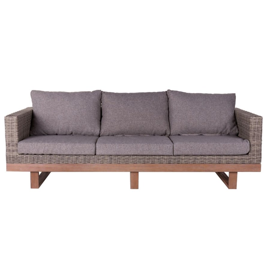 Havesofa Patsy Gr� Aluminium Spanskr�r Akacie 220 x 89 x 64,50 cm #1