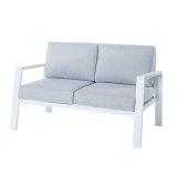 2 personers sofa Thais Hvid Aluminium 132,20 x 74,80 x 73,30 cm #1