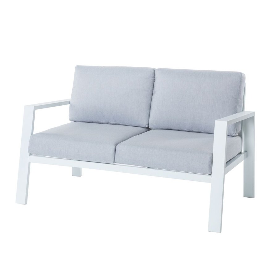2 personers sofa Thais Hvid Aluminium 132,20 x 74,80 x 73,30 cm #1