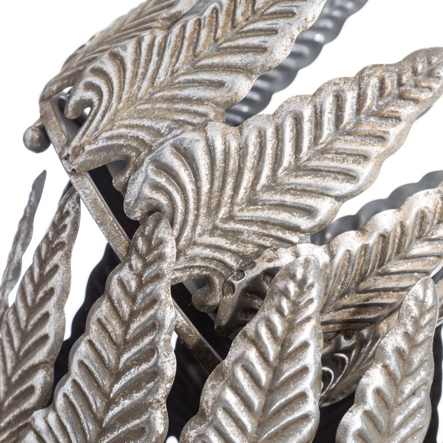 Lyseholder Slvfarvet Jern 20,5 x 20,5 x 16 cm (2 enheder) #2